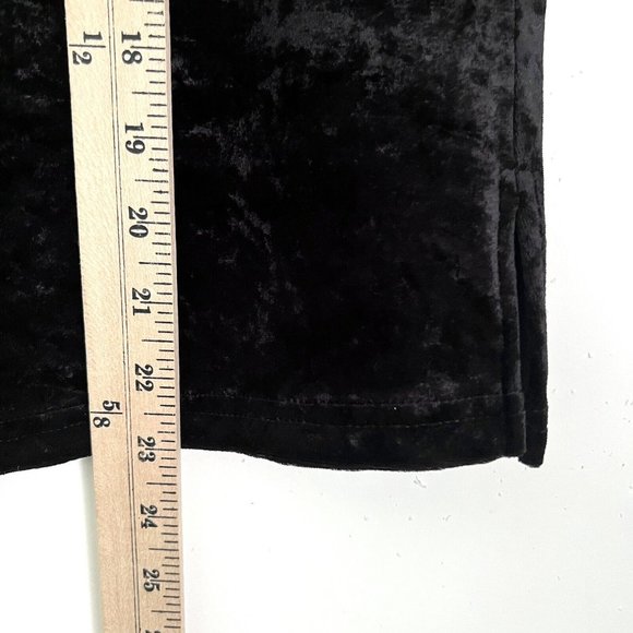 Citron Santa Monica Size S Silk Blend Velvet Top Sleeveless Scoop Neck Black - Picture 5 of 9
